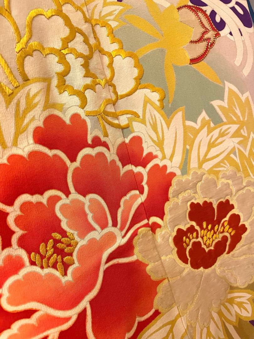 即購入OK！美品！豪華アンティーク振袖　刺繍が美しい