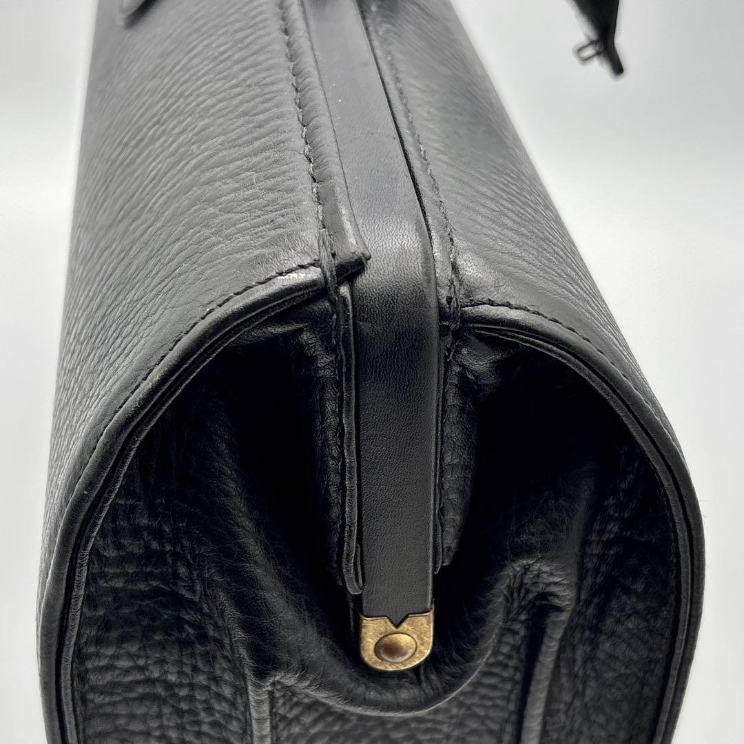 BURBERRY 鍵付き ダレスバッグ ビジネスバック ビンテージ レザー