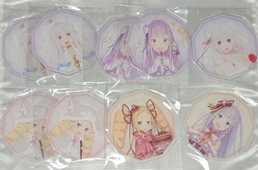 Re:ゼロから始める異世界生活　エミリアの誕生日生活　アクリルコースター リゼロ