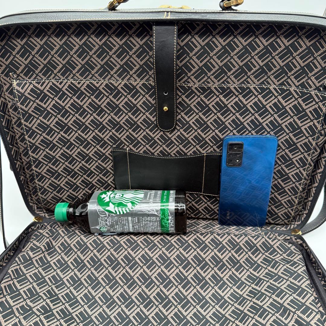 dunhill ダンヒル メンズ ロゴ金具 レザー 2way ビジネスバッグ 黒