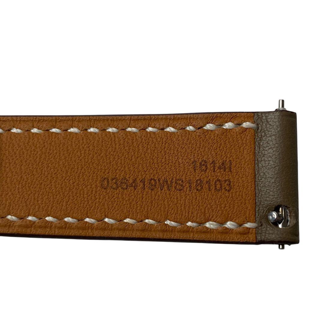 美品 エルメスHERMES Hウォッチベルト エトゥープ Z刻印 HH1.201