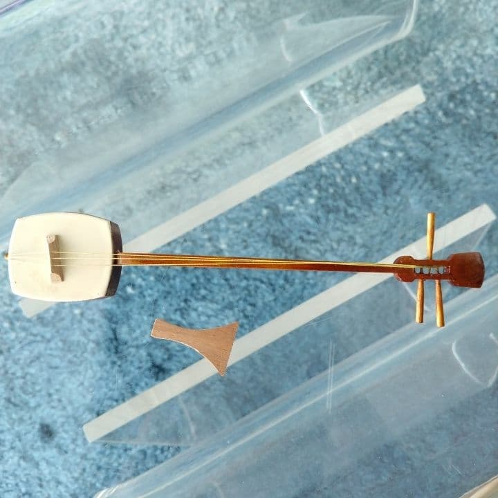 木目込み人形「三味線・男性」籠村美術織物作製⭐︎伝統工芸品