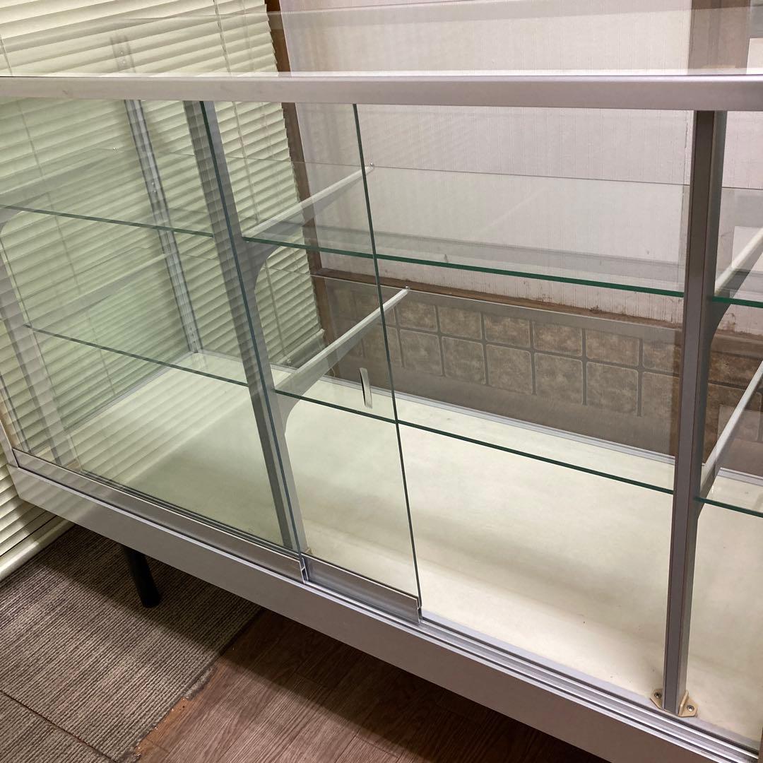 M*e様 ガラスショーケース ガラスディスプレイ棚 120cm×90cm×45c