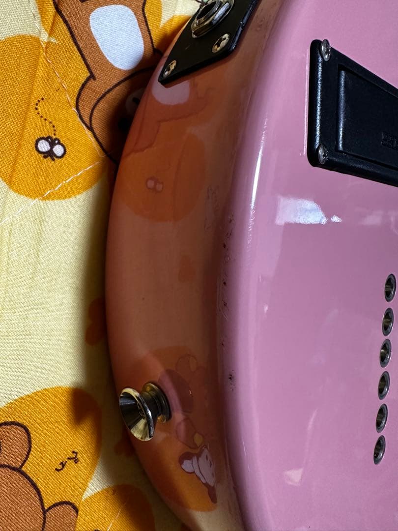 フェルナンデスZO-3 ピンク エレキギター スピーカー内蔵