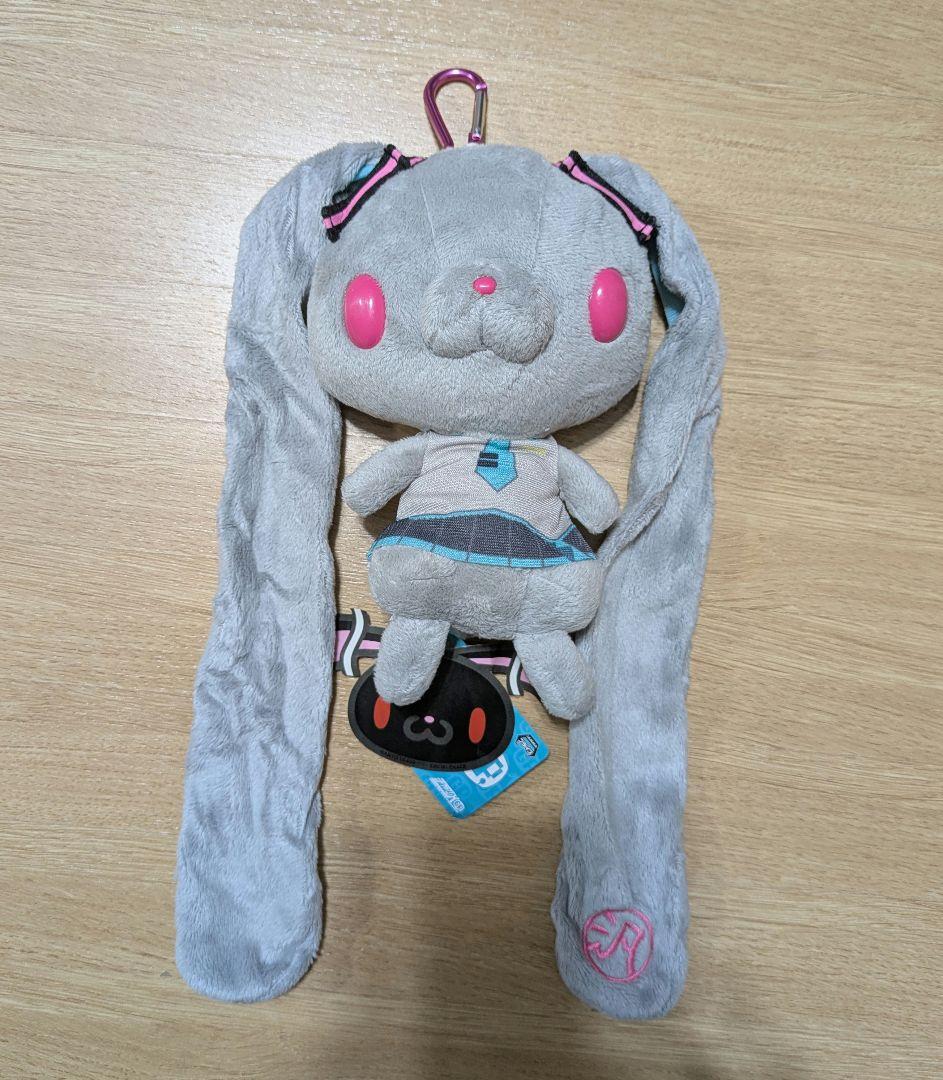 チャックスGP 初音ミク型 汎用うさぎ 着衣パスケース