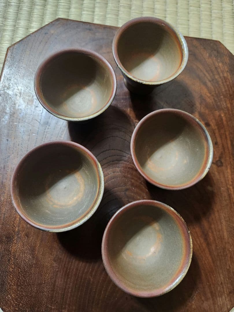 備前焼　宝瓶　茶器揃