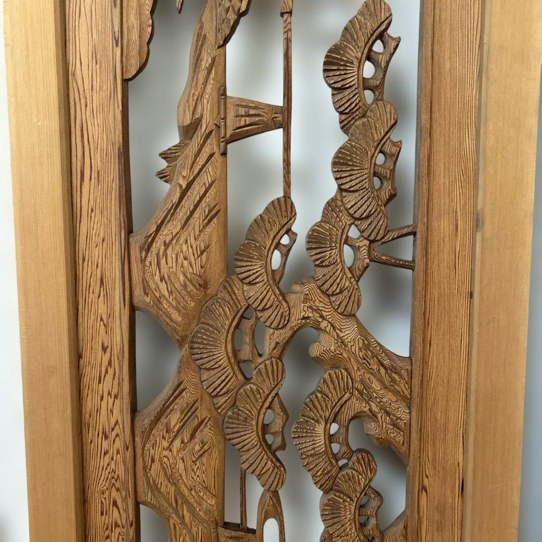 屋久杉　欄間　高級　中古品　サイズ:187センチ×40.5センチ×3センチ