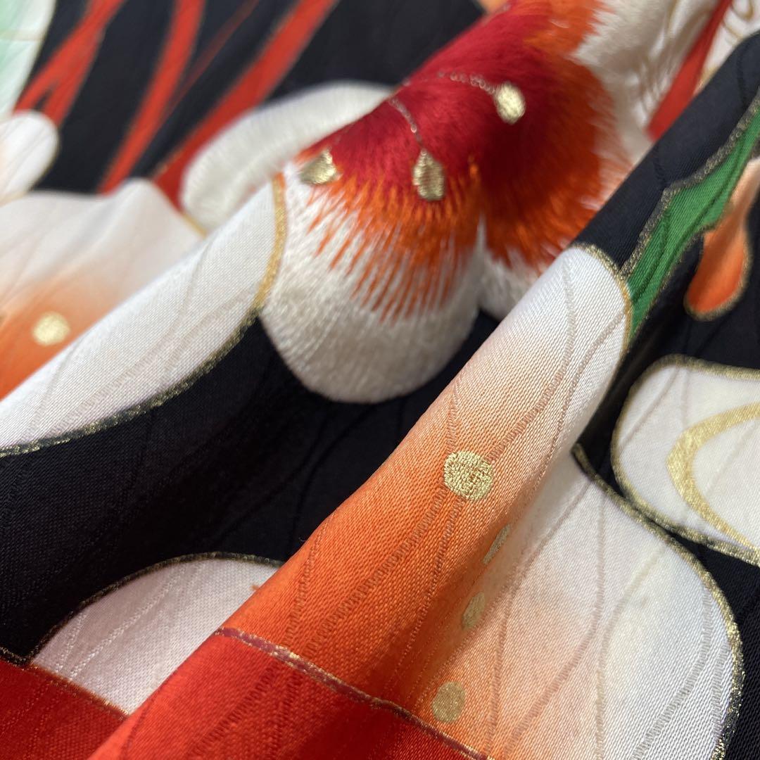 ◆mk-1045　引き振袖　お引きずり　衣装　婚礼　花嫁　金駒刺繍　k-6-2