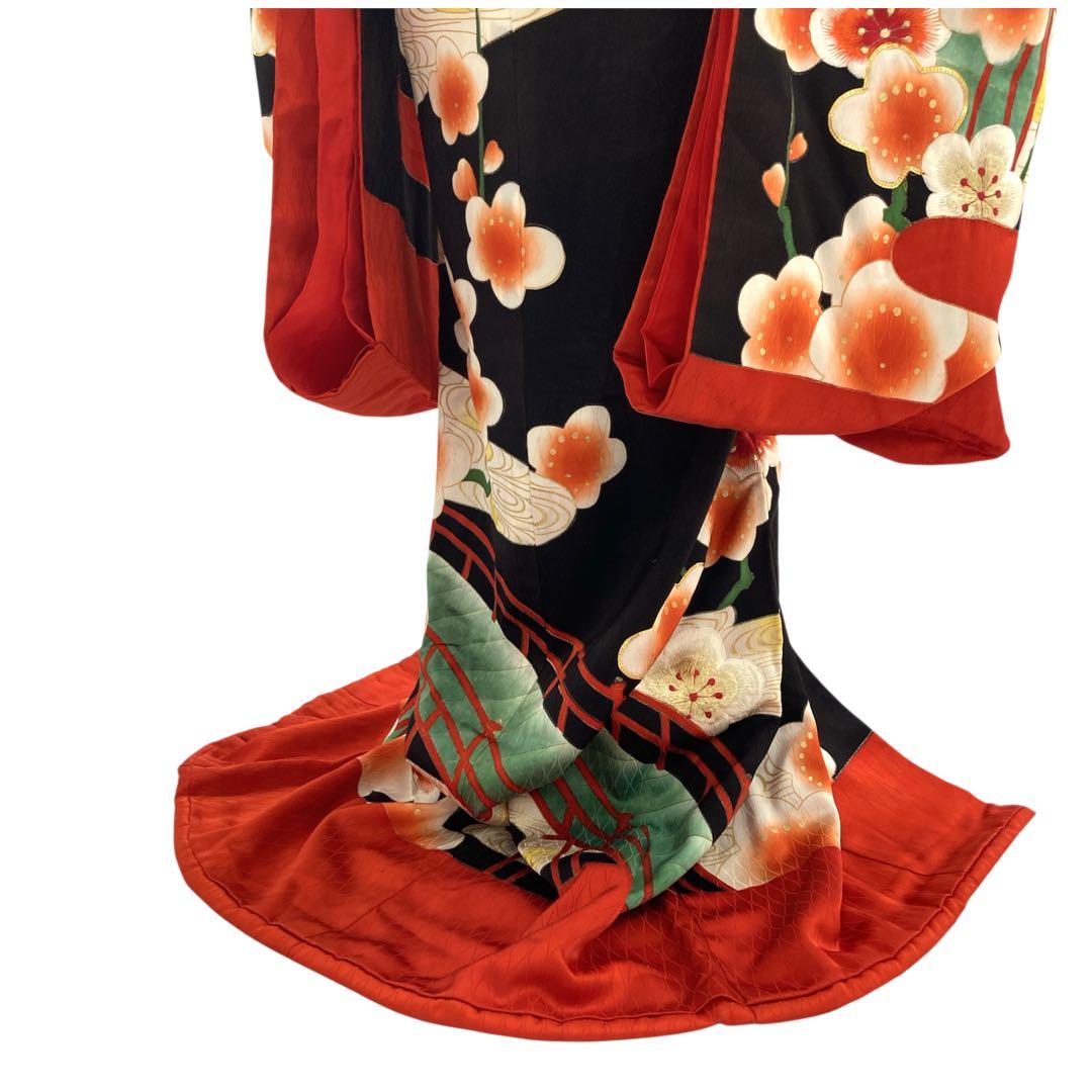 ◆mk-1045　引き振袖　お引きずり　衣装　婚礼　花嫁　金駒刺繍　k-6-2