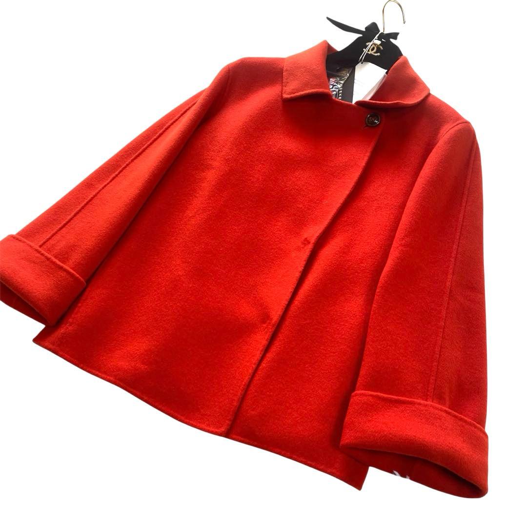 タグ付✨️MaxMara クチートアマーノ バージンウール リバーコート 38