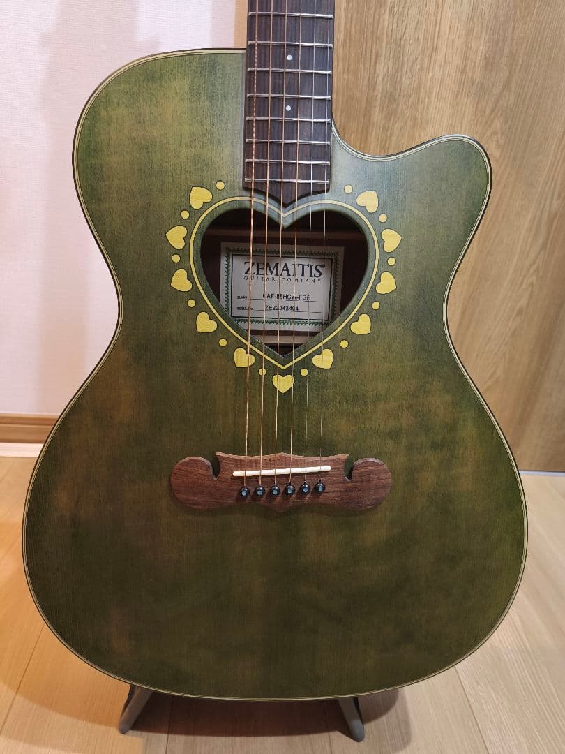 Zemaitis/エレアコ/CAF-85HCW フォレストグリーン
