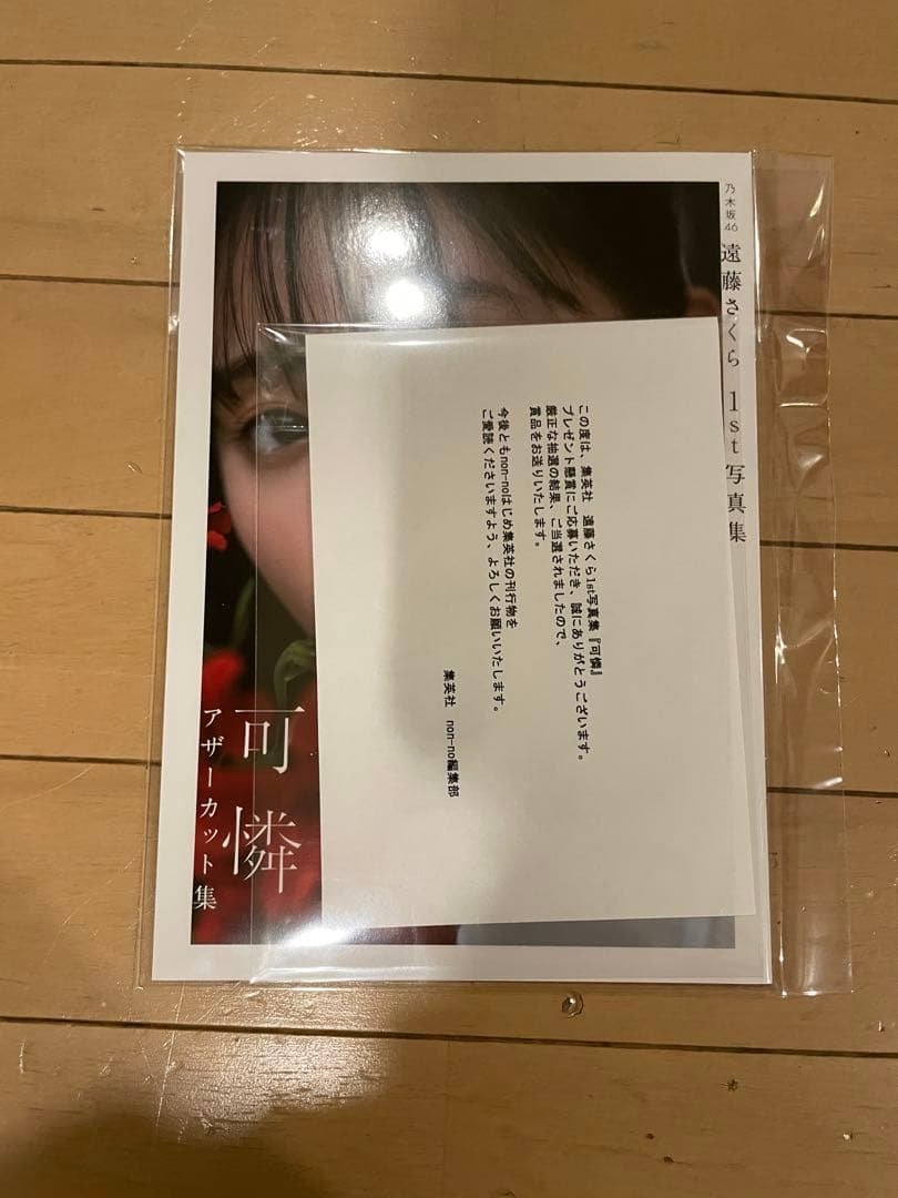 遠藤さくら　1st写真集　可憐　アザーカット写真集