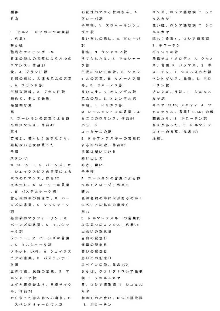 Voスコア【ショスタコービッチ；声楽作品集「ロマンスと歌」露語】(VSc348