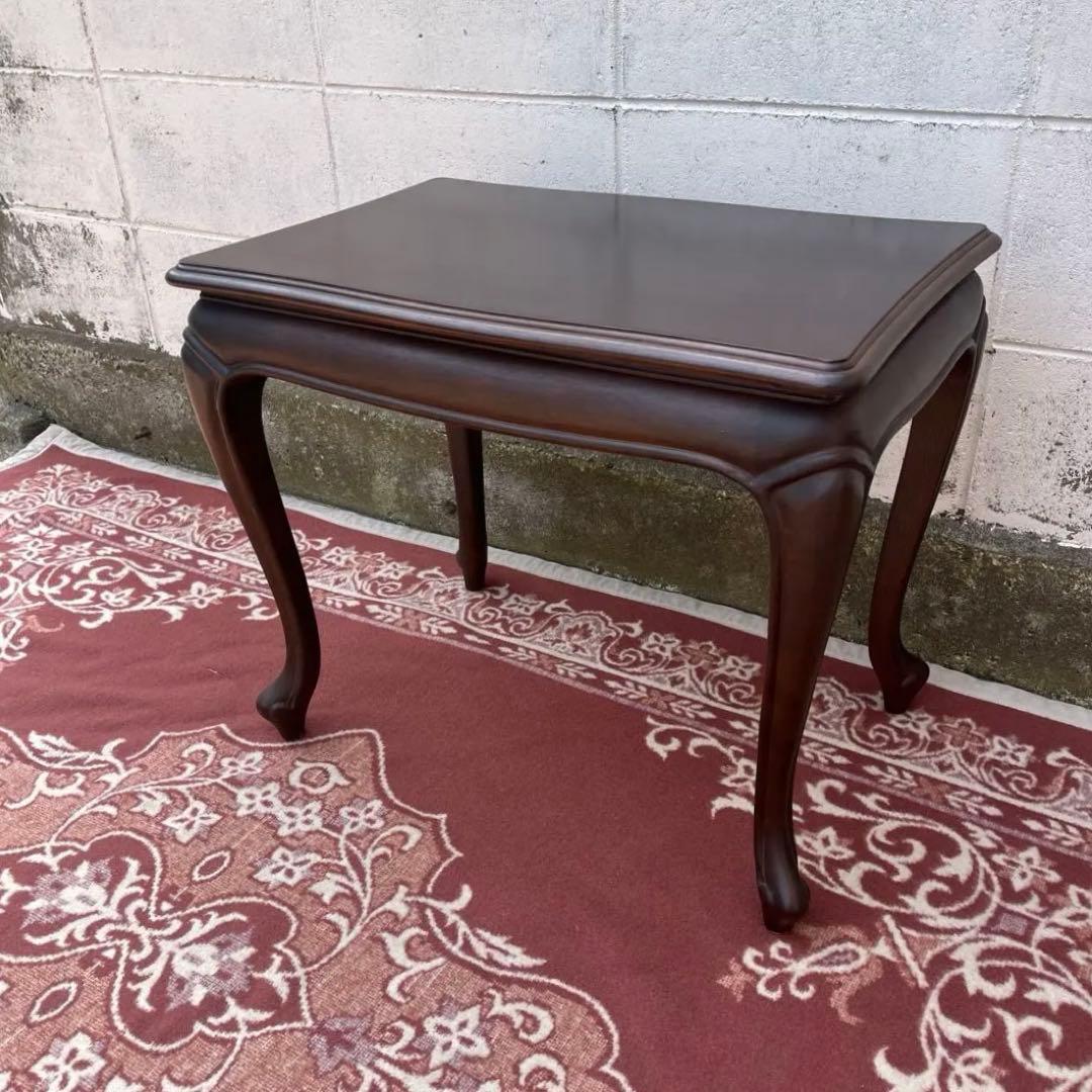 maruni マルニ家具◾️猫脚デザイン 木製サイドテーブル コーヒーテーブル