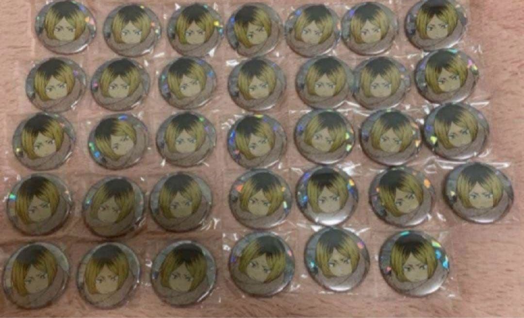 ハイキュー　ofd ホログラム　缶バッジ　孤爪研磨