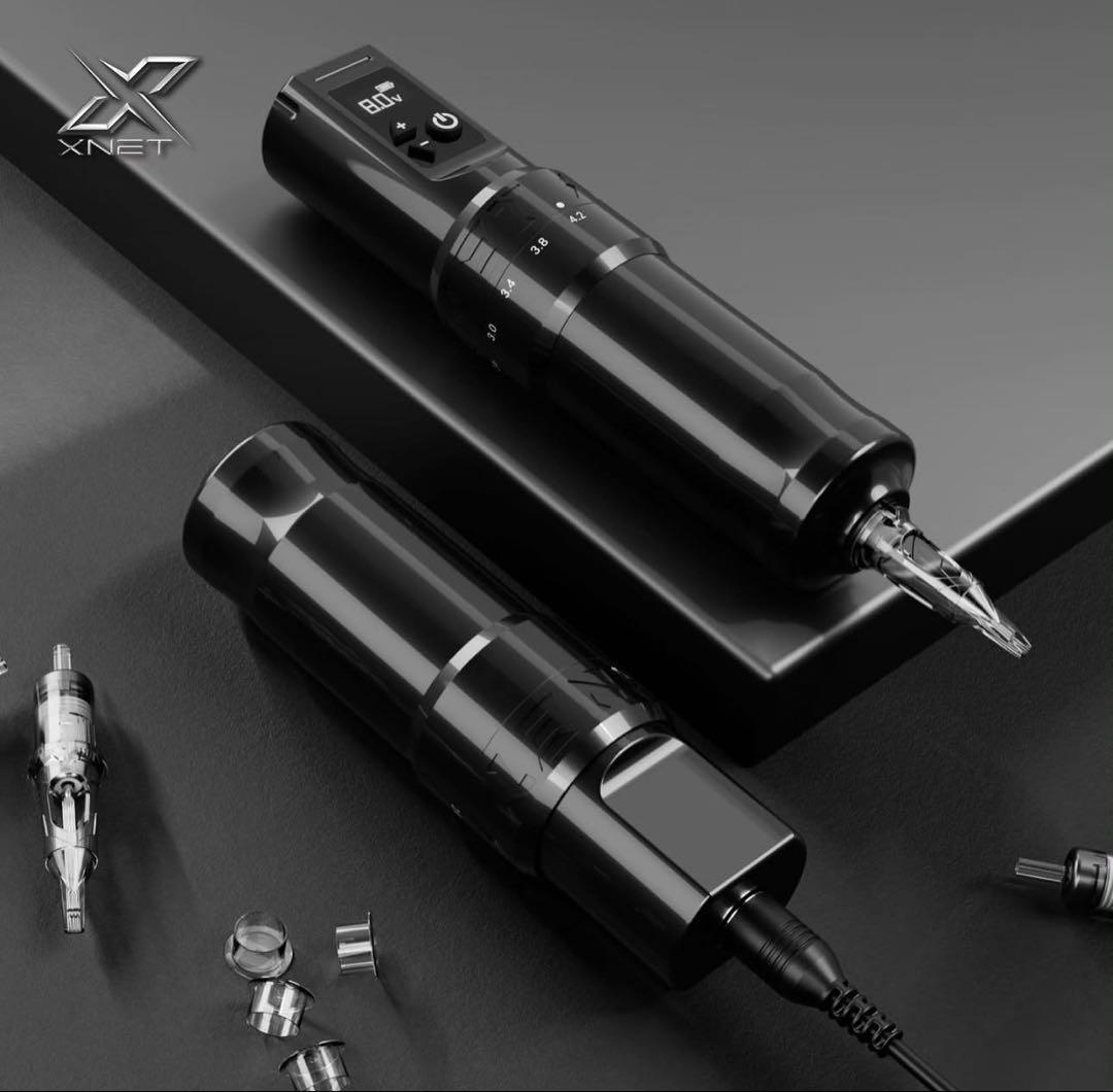 X net ワイヤレスタトゥーマシン　Wireless tattoo pen