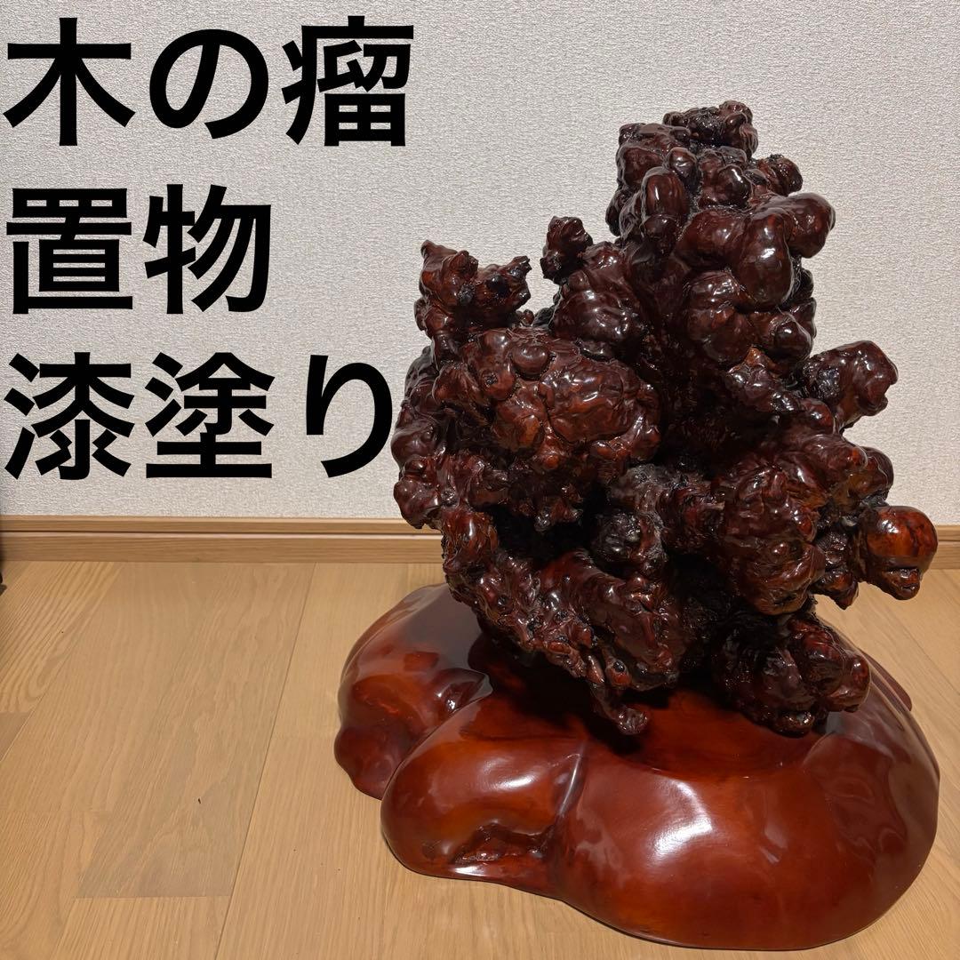 木の瘤　オブジェ　置物　天然木　自然木　木瘤　レア物　異形　インテリア　和風
