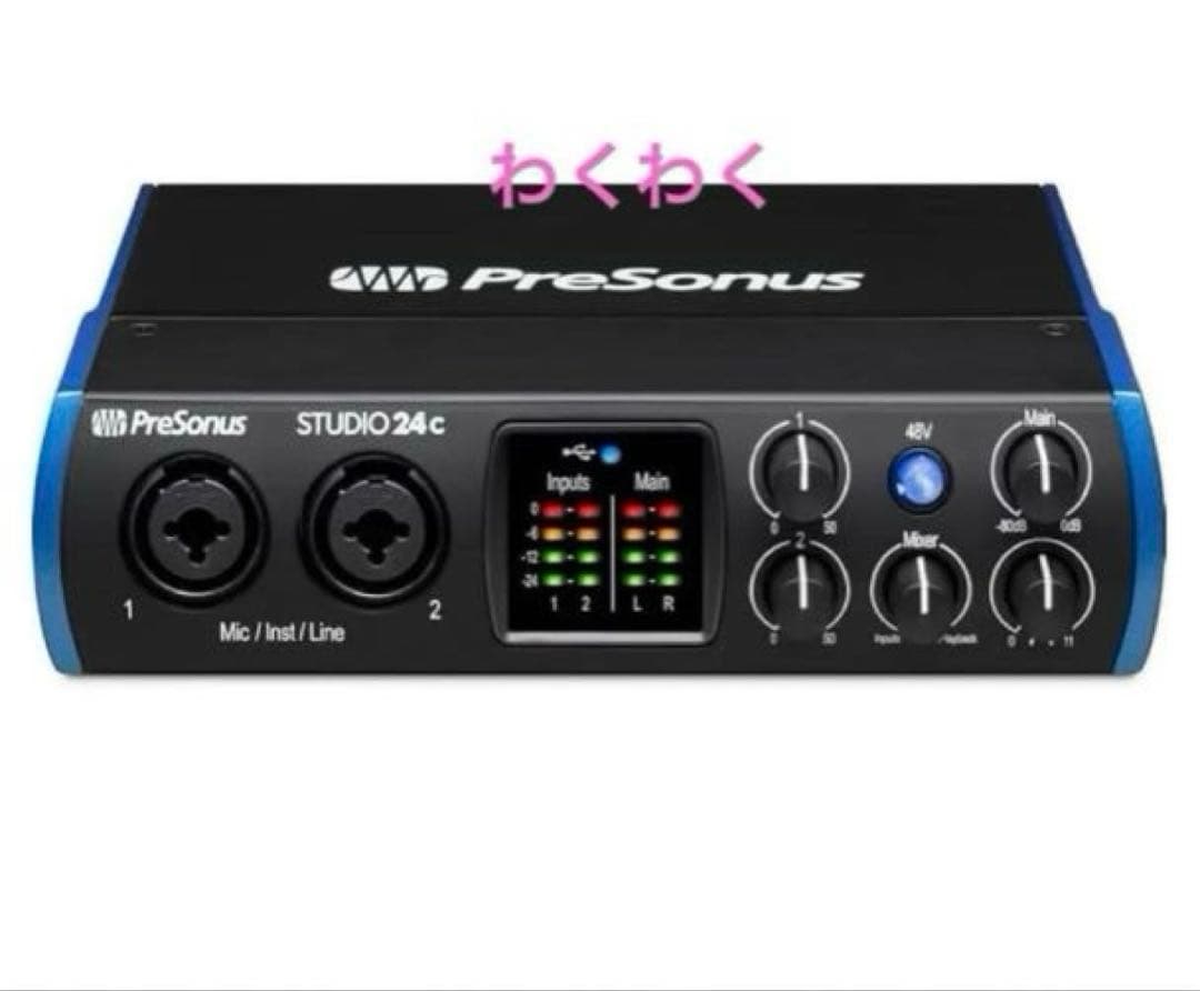 PreSonus Studio 24c オーディオ/MIDIインターフェース