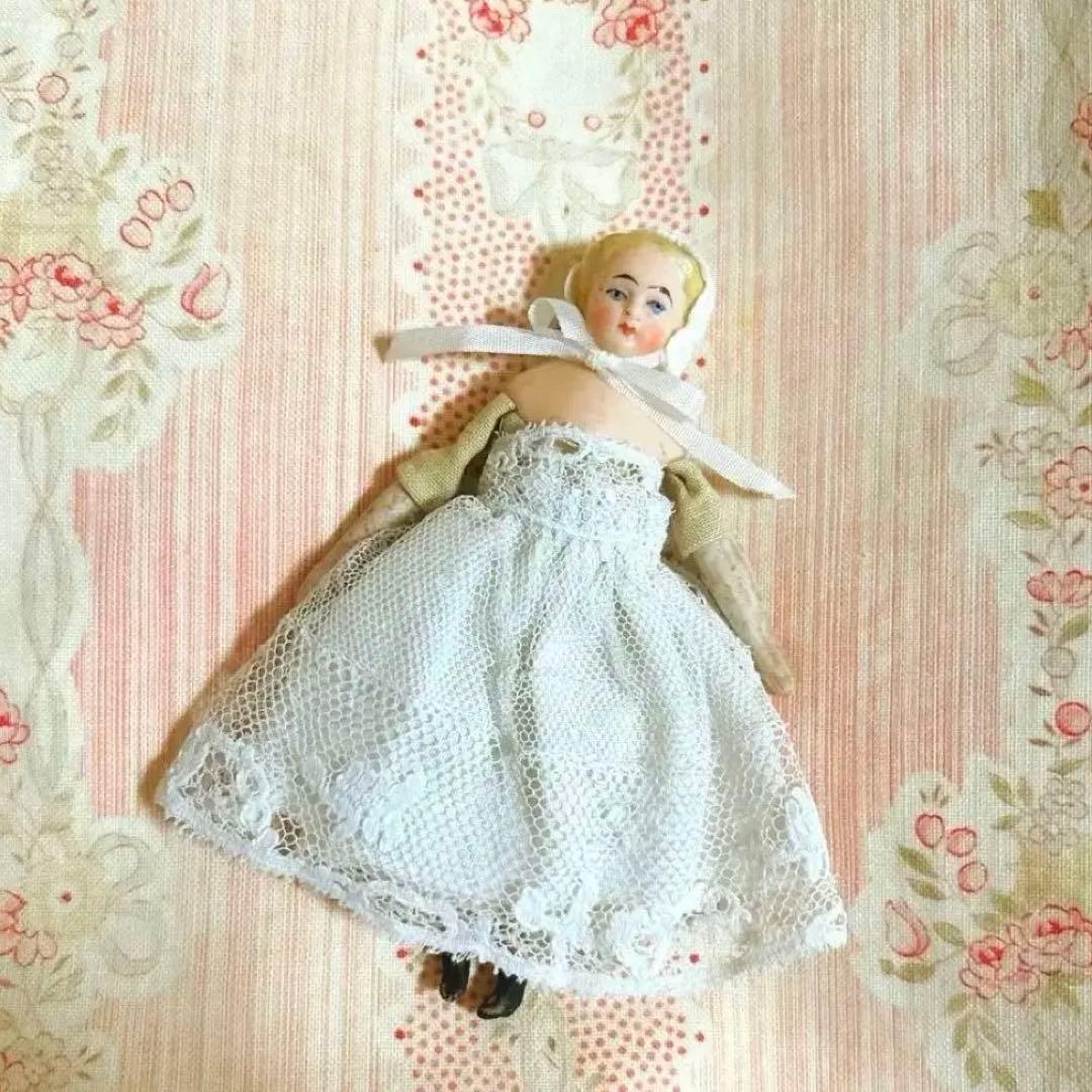 ❤︎10cm 小さチャイナヘッドドール 1900年　アンティーク　ビスクドール