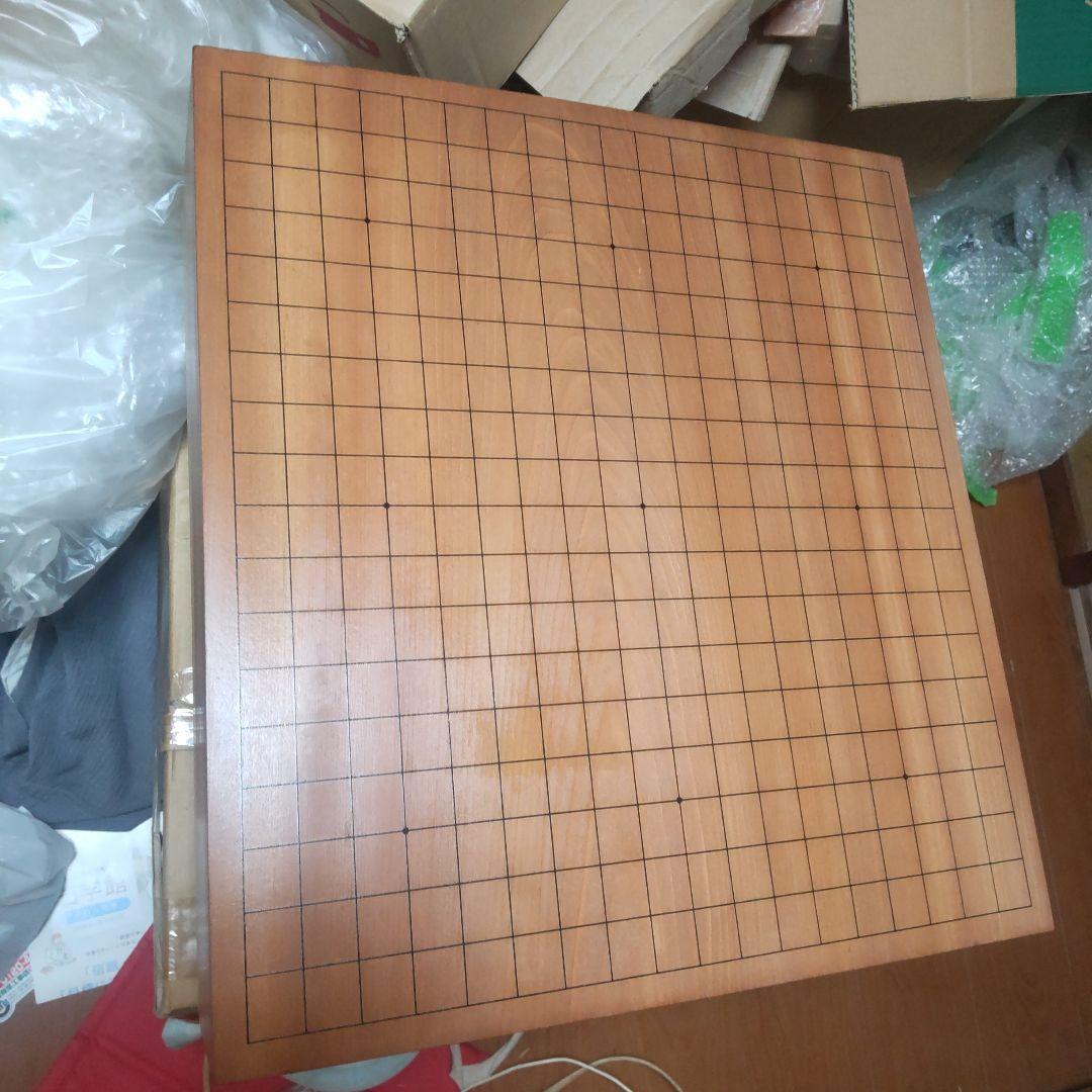 本桂碁盤５寸盤　木裏板目　カバー付き