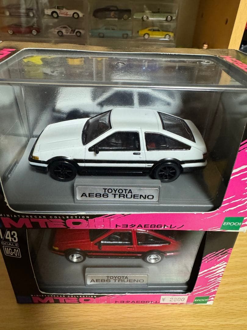 エムテック　1/43 ミニカー　トヨタ　AE86 トレノ　2個まとめ売り