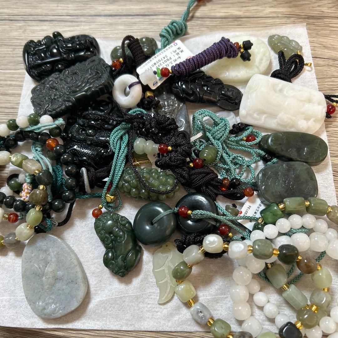 和田玉ネックレス・ペンダントブレスレット セット30点 値下げ早者勝ち