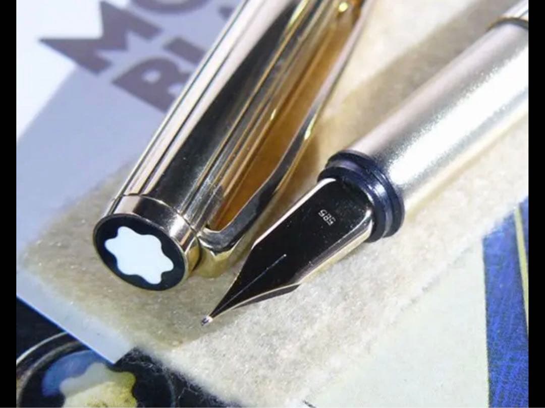 極美品金運を呼ぶ黄金の総金張りの価値の高い逸品！No1147ノブレス★モンブラン