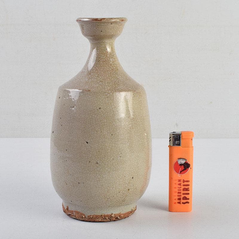 朝鮮美術　李朝　白磁　徳利　時代箱　M　R9399