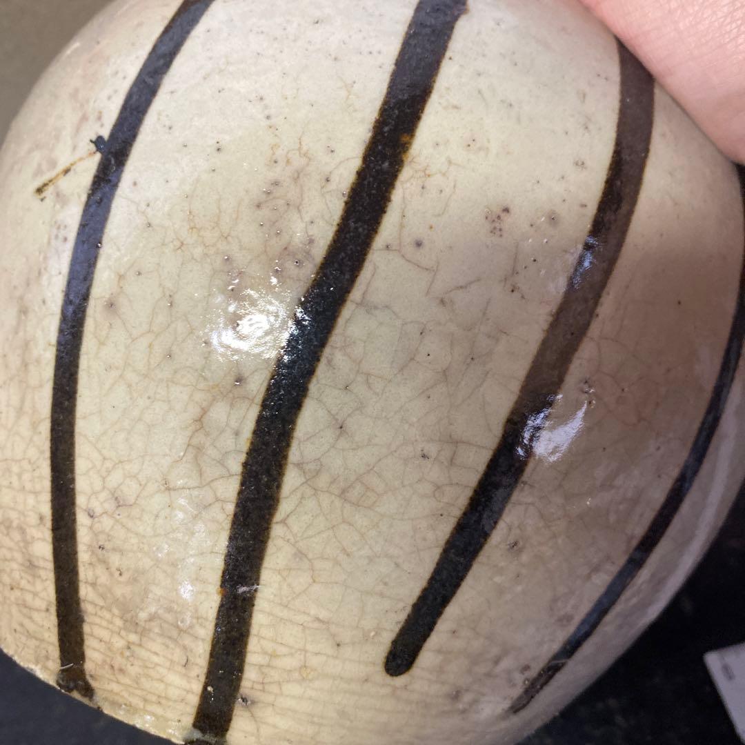 白丹波花文水指16cm19cm