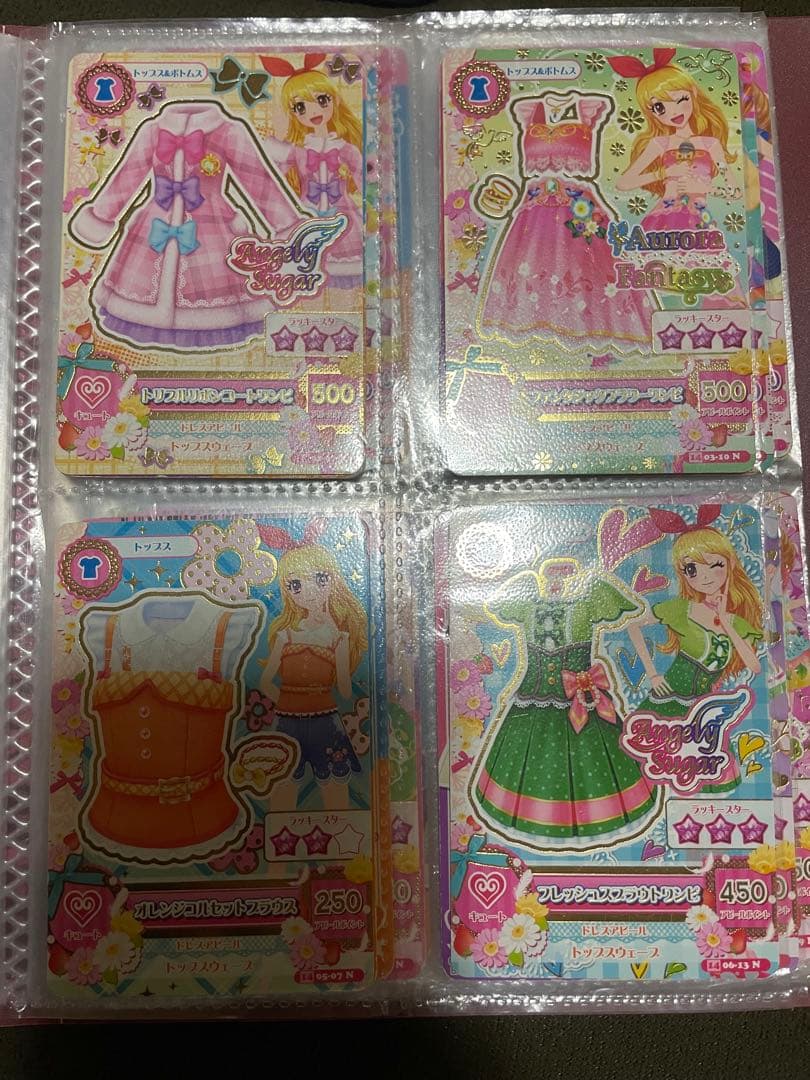 アイカツカードセット（青髪・赤髪キャラクター）