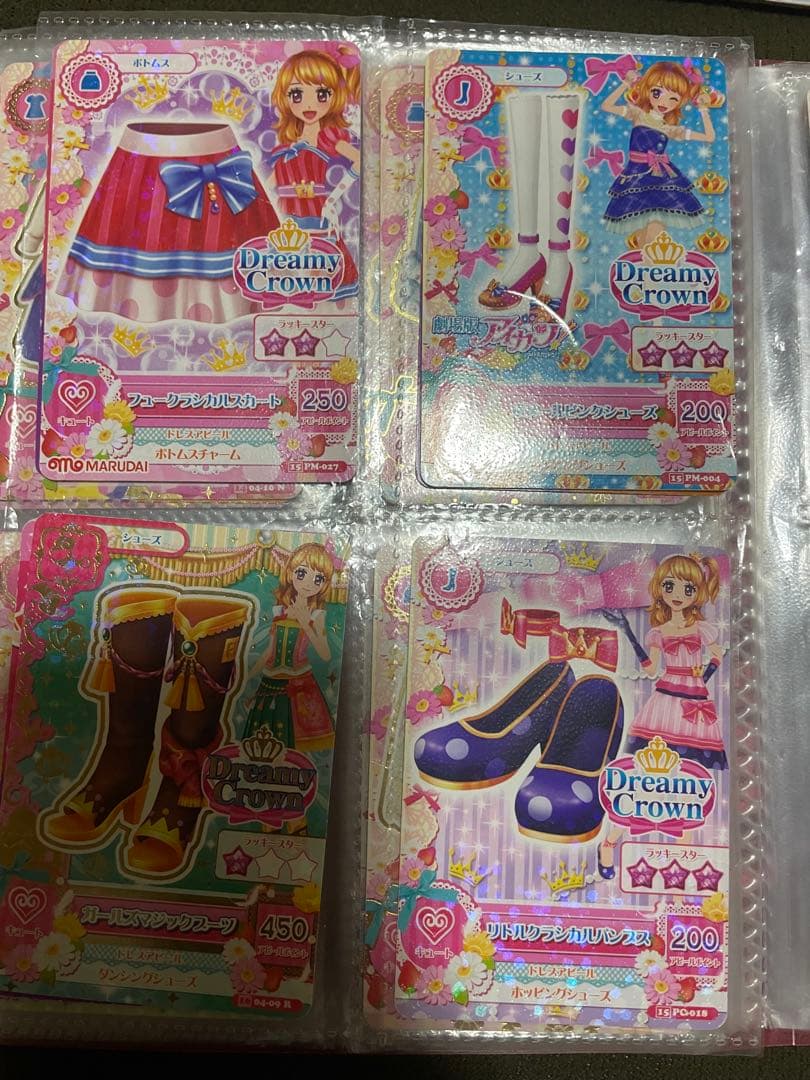 アイカツカードセット（青髪・赤髪キャラクター）