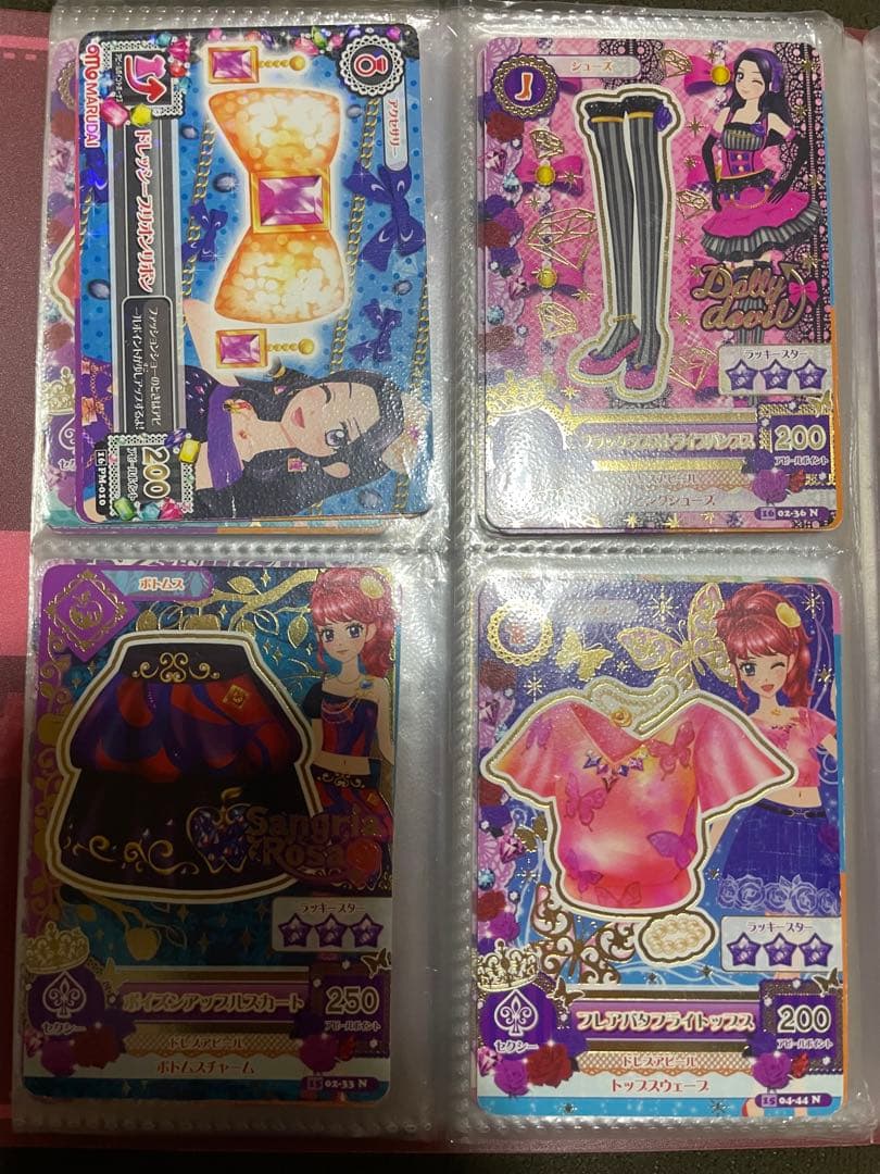 アイカツカードセット（青髪・赤髪キャラクター）