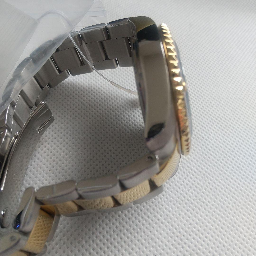 新品 TECHNOS テクノス腕時計 ダイバーズスタイル青／金