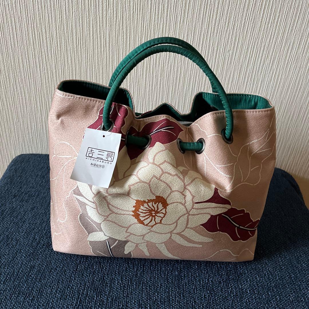 栗山工房　和装バッグ 月下美人