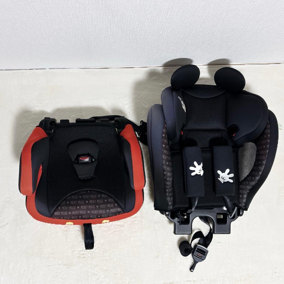 西松屋　ハーネスジュニアFIX　Disney ミッキーマウス　チャイルドシート