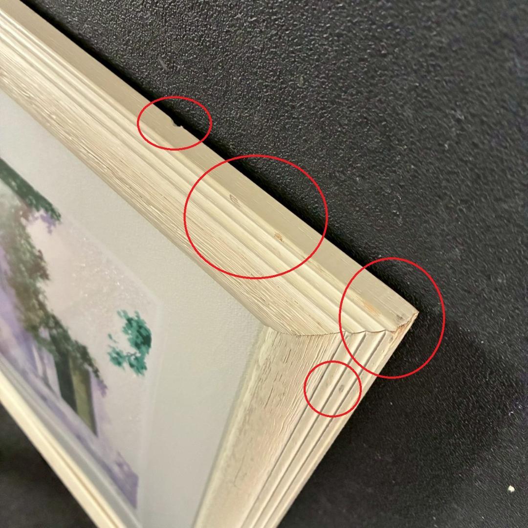 サルボ「エーゲ海 パノラマ」ミクストメディア 直筆サイン入 額装 イタリアの画家