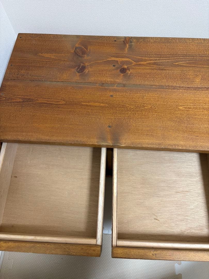 無垢材　ナチュラルウッドテレビ台　テレビボード　ブラウン　120cm