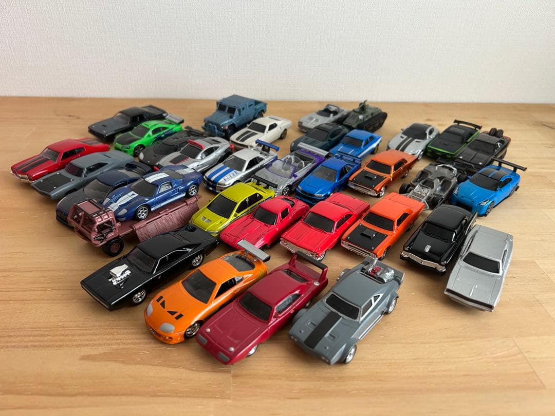 1/55 スケール ワイルドスピードシリーズ　ミニカー34台セット