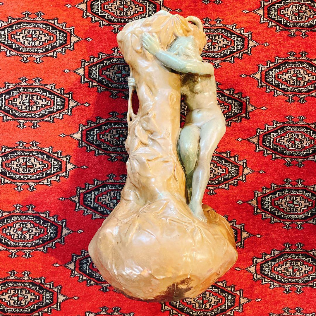 アーネスト・ブシエール　アール・ヌーヴォー　陶芸　美術品　アンティーク