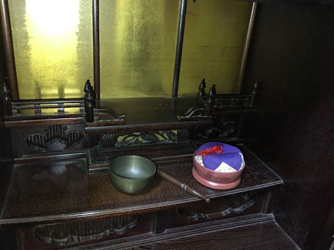 お仏壇　 家具調仏壇 高級仏壇　時代仏具　年代感　現状お渡し