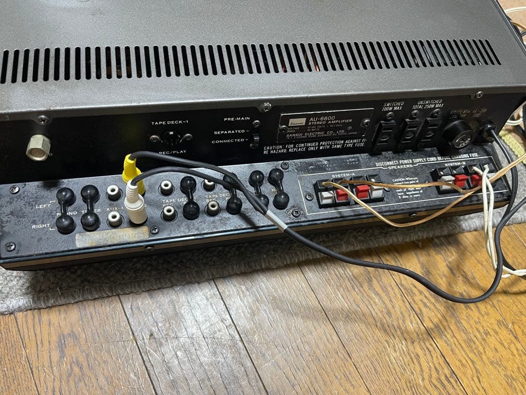 【動作品】SANSUIプリメインアンプ AU-6600