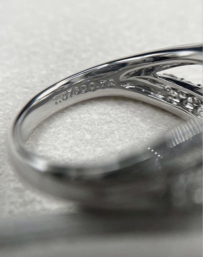 専用JL226★最高級 大粒ターフェアイト1.076ct D リング ソ付