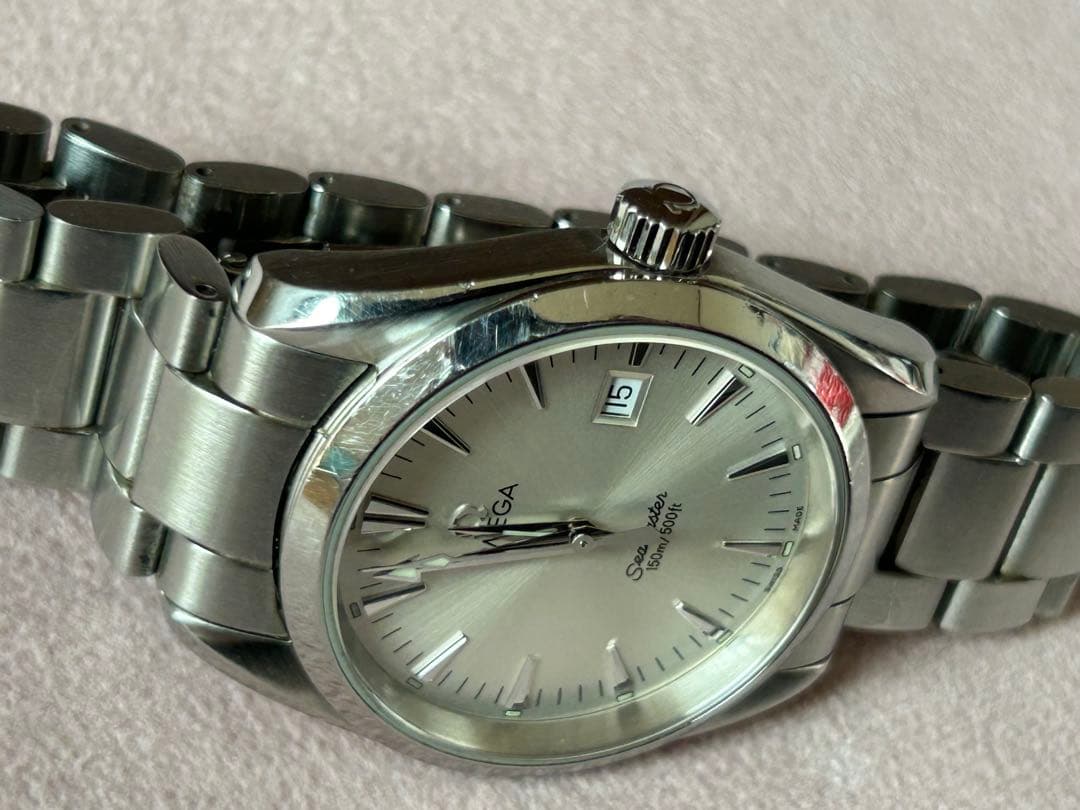 オメガ シーマスター アクアテラ クォーツ OMEGA銀座店購入 電池交換済