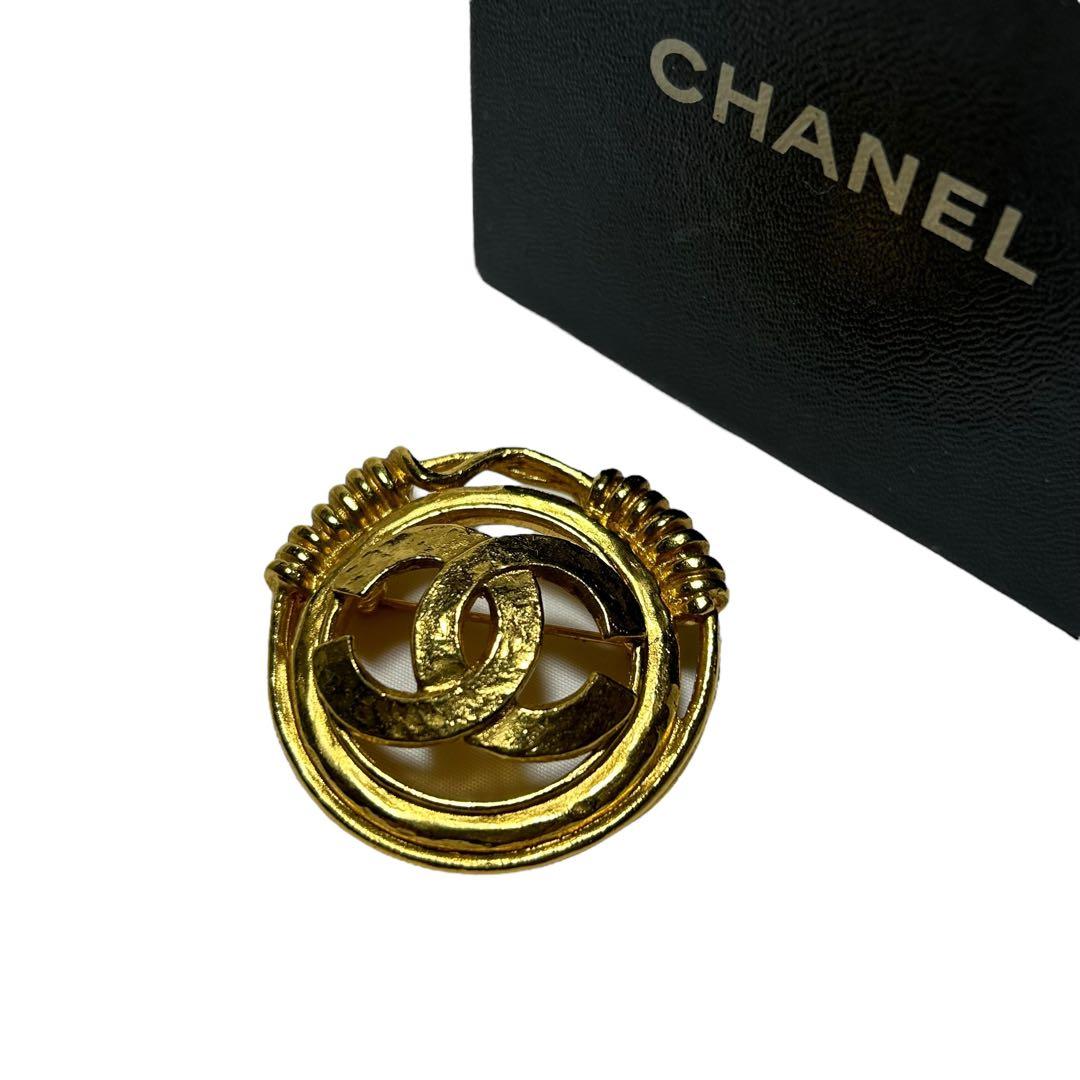 CHANEL ブローチ　ココマーク　ゴールド　ヴィンテージシャネル