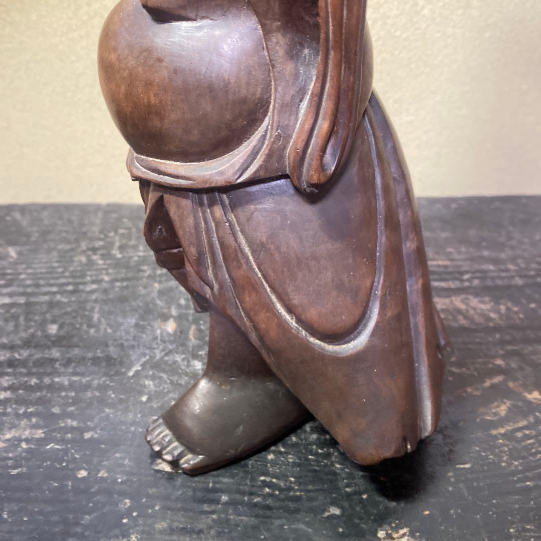 中国古玩　木彫布袋