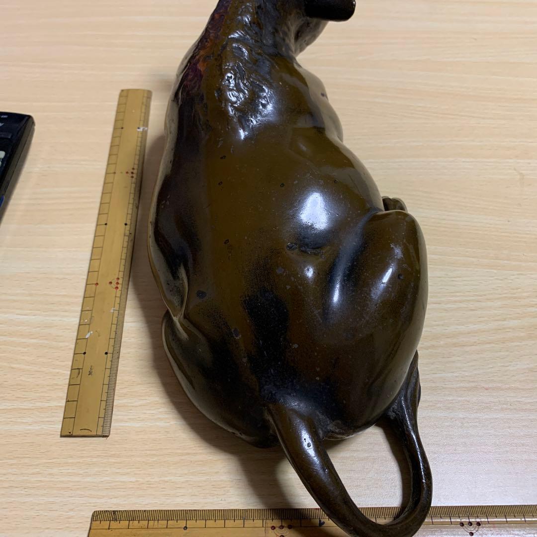 牛　　ブロンズ像　　和牛　　置物　　5キロ　　縁起物