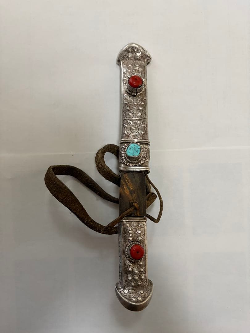 【希少品】チベット族　骨董　催事用　武具 Silver 激レア