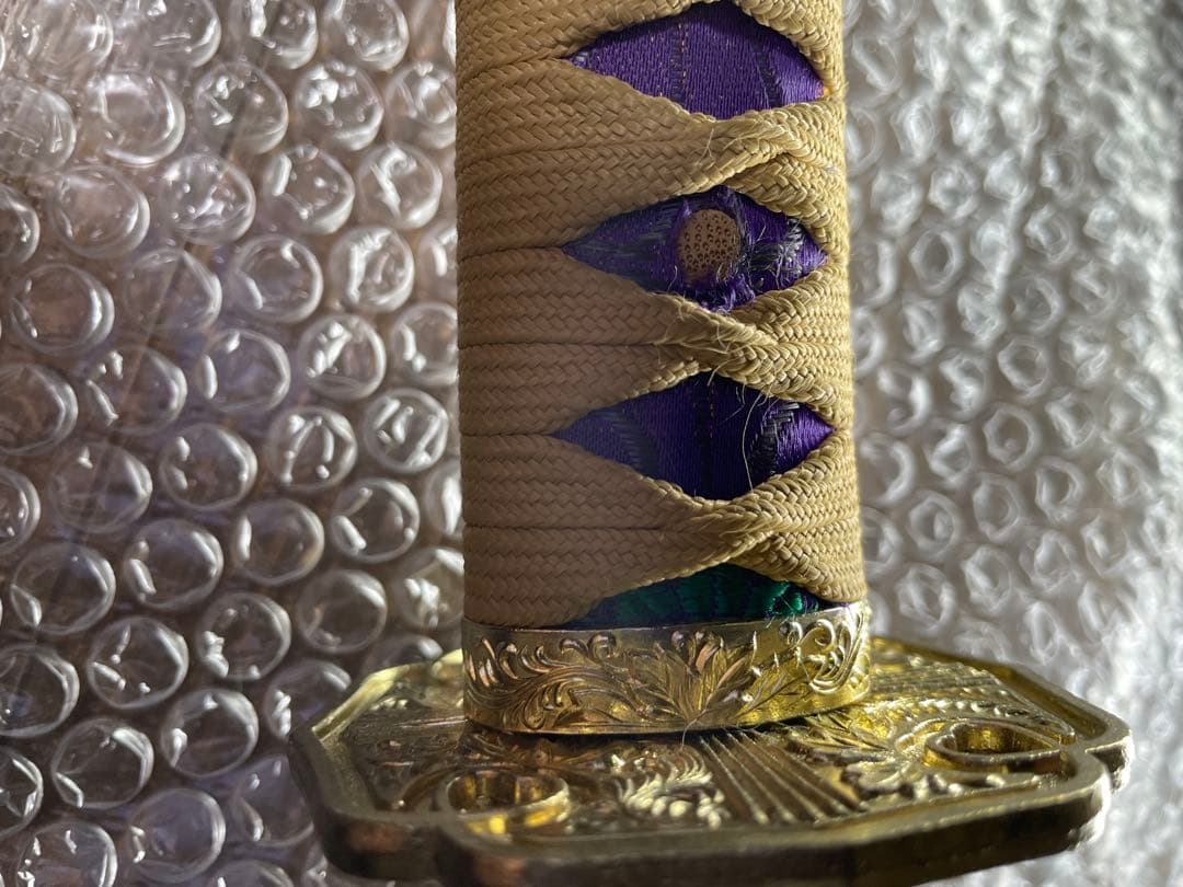 高級武具♢模造刀／レプリカ☆美品☆陣太刀☆ 刀身に竜の彫り物　観賞用