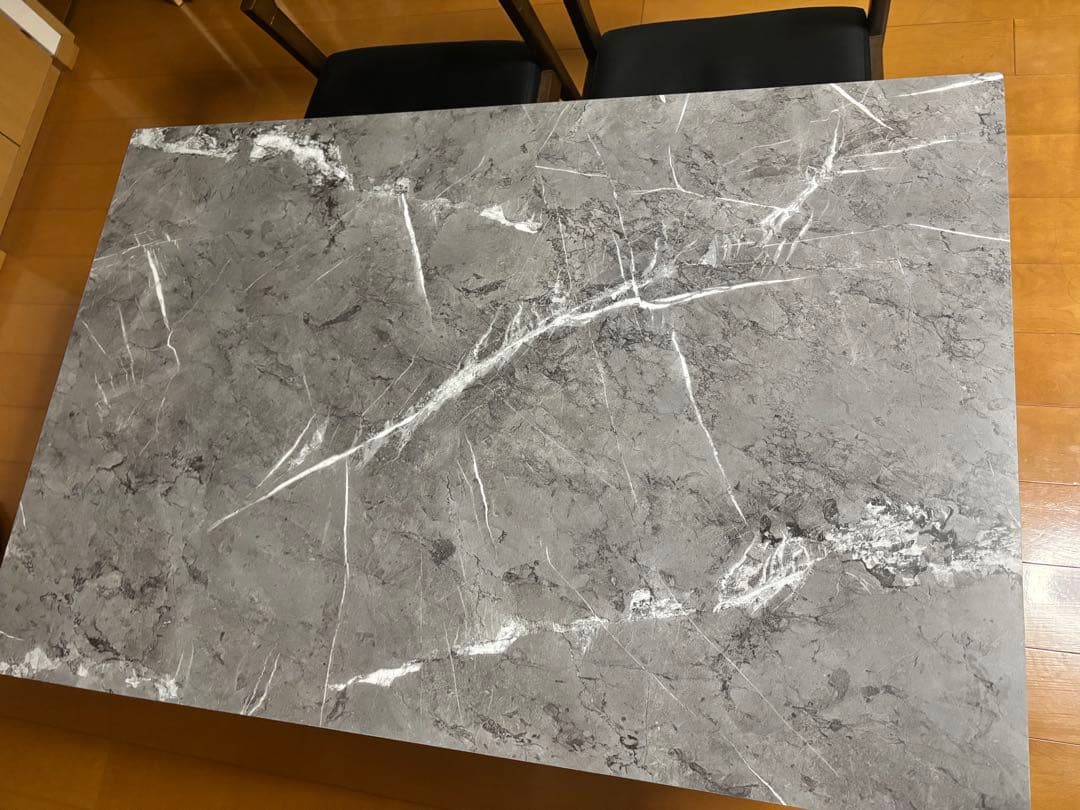 グレー 大理石調 ダイニングテーブル