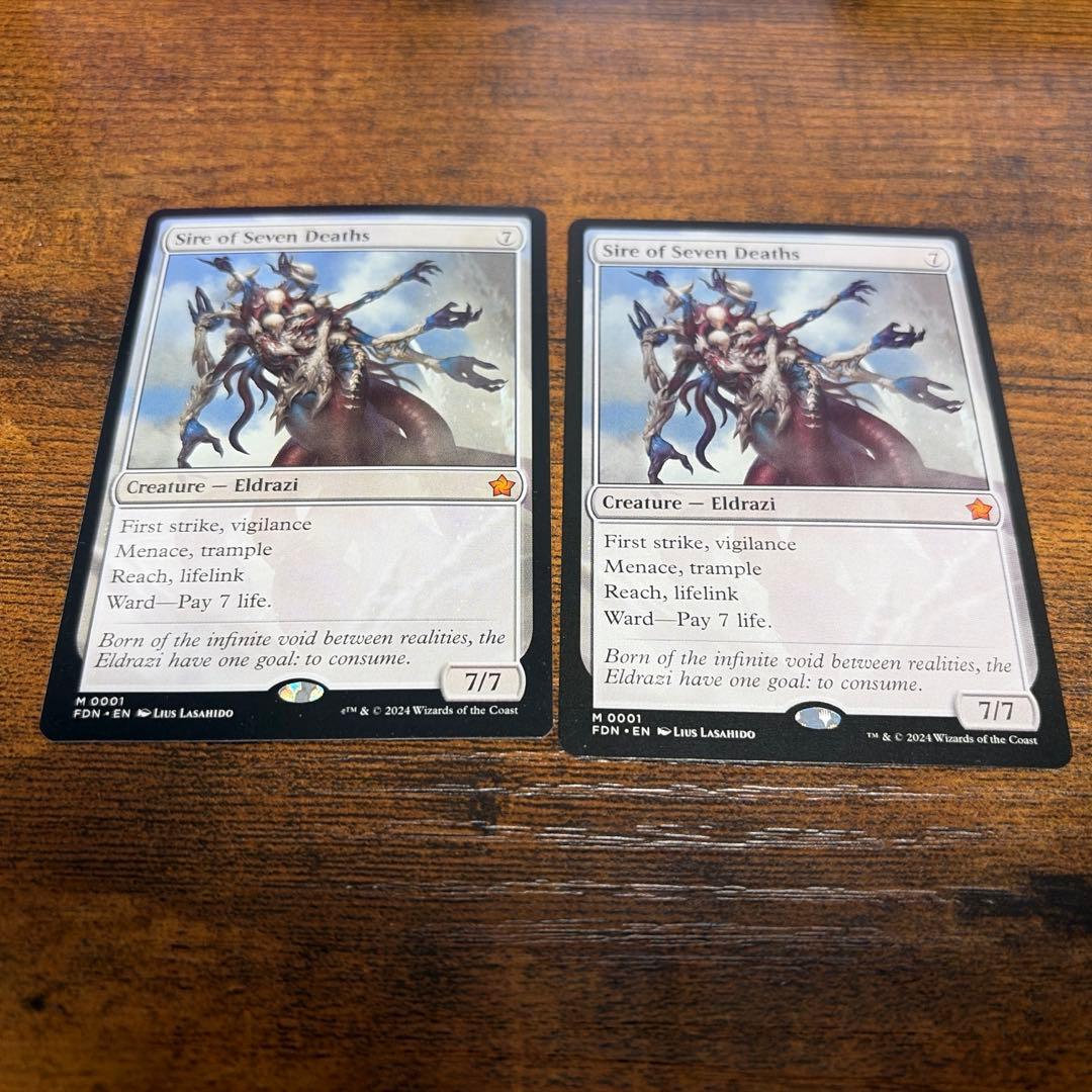 MTG 七つの死の種父　英語　二枚セット